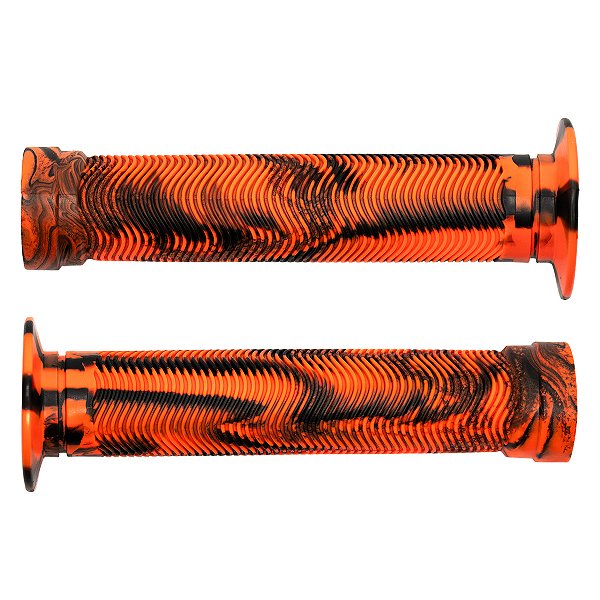 Manopla Cly Predator Bmx Freeride 150mm Grafismo Laranja/preto