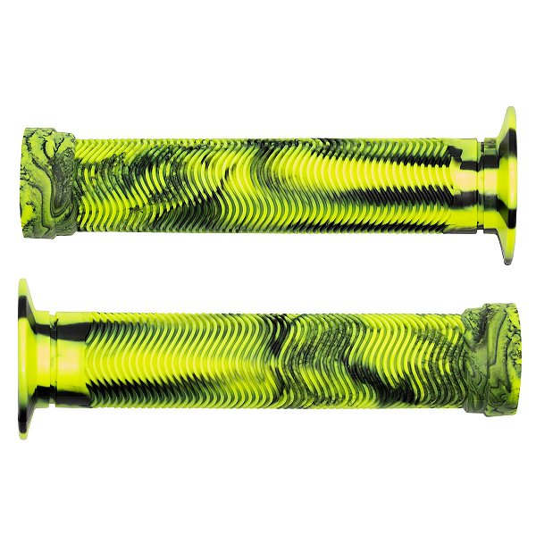 Manopla Cly Predator Bmx Freeride 150mm Grafismo Amarelo/preto