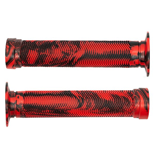 Manopla Cly Predator Bmx Freeride 150mm Grafismo Vermelho/preto