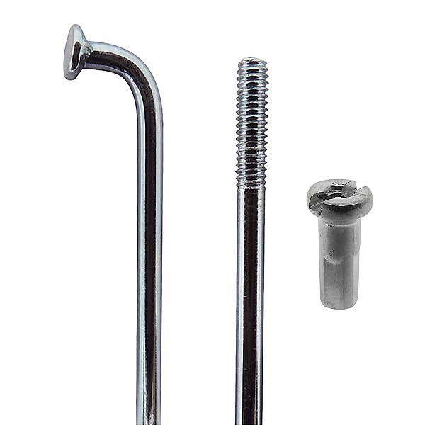 Raio Aço Cromado 2x255mm com Nipples (144 Un)