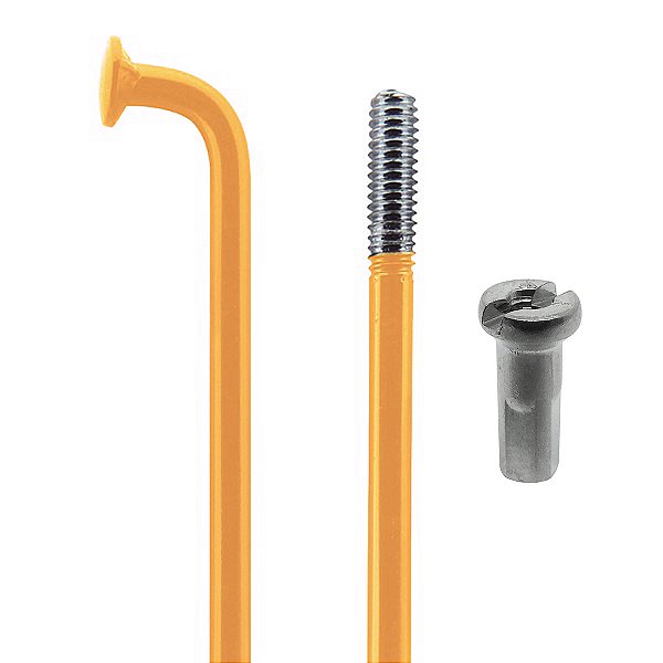 Raio Aço Dourado 2x255mm com Nipples (144 Un)