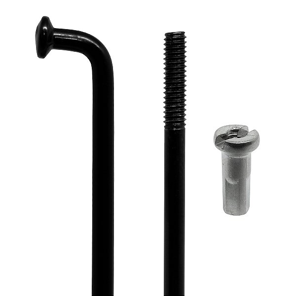Raio Aço Preto 2x255mm com Nipples (144 Un)