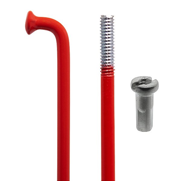 Raio Aço Vermelho 2x255mm com Nipples (144 Un)