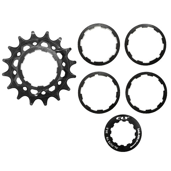 Kit Conversão Single Speed 16d Cly Preto