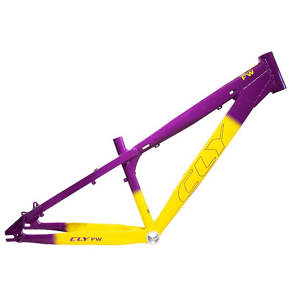 Quadro Cly Fw Aro 26x13 Alumínio Violeta/amarelo