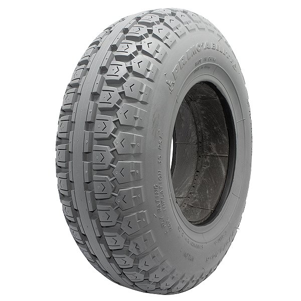 Pneu Maciço 4.10/3.50-6 Primo Ability para Cadeira De Rodas Cinza