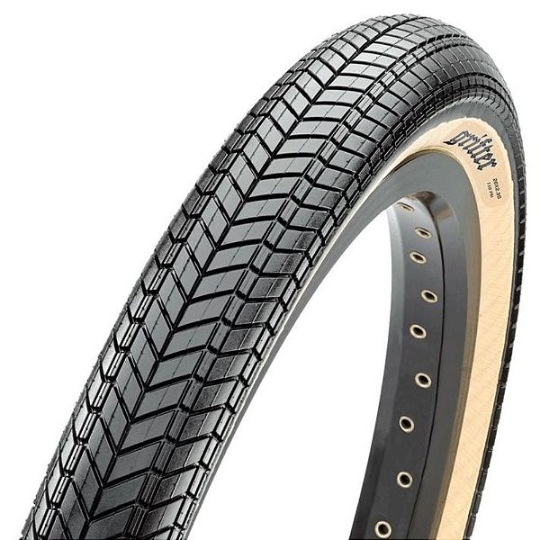 Pneu Maxxis Grifter 20x2.30 Dobrável Kevlar Skinwall Preto/Bege