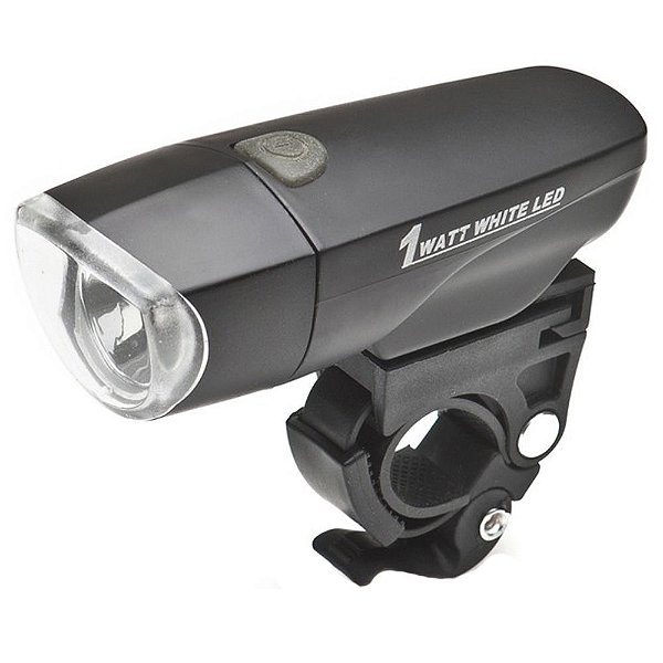 Farol High One para Bicicleta Dianteiro 1 Led Super 1 Watt - HOFRL0007 Preto