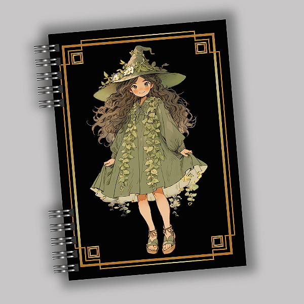 Caderno Bruxa Anime 6