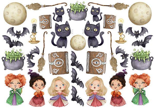 Adesivos Hocus Pocus 2