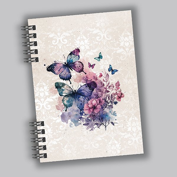 Diário Vintage - Coleção Borboletas