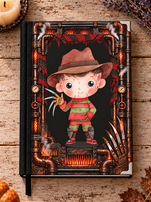 Caderno Artesanal - Coleção Halloween Terror