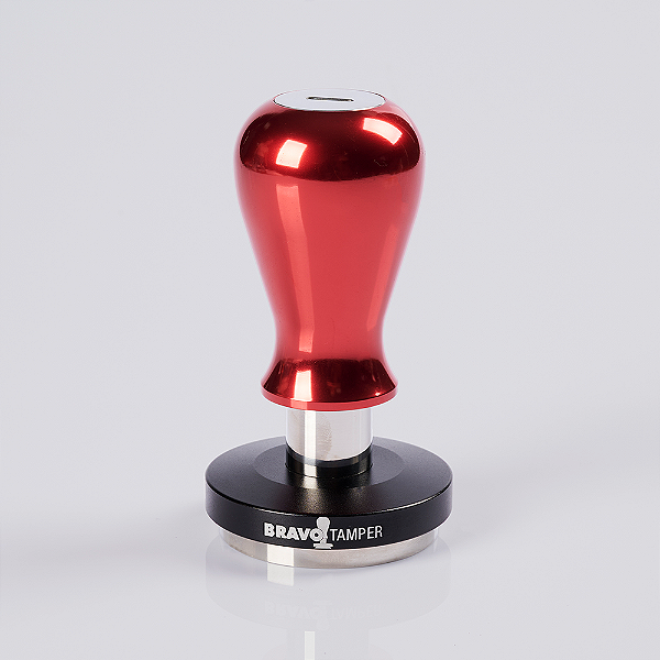Tamper Bravo com Punho de Alumínio | Vermelho