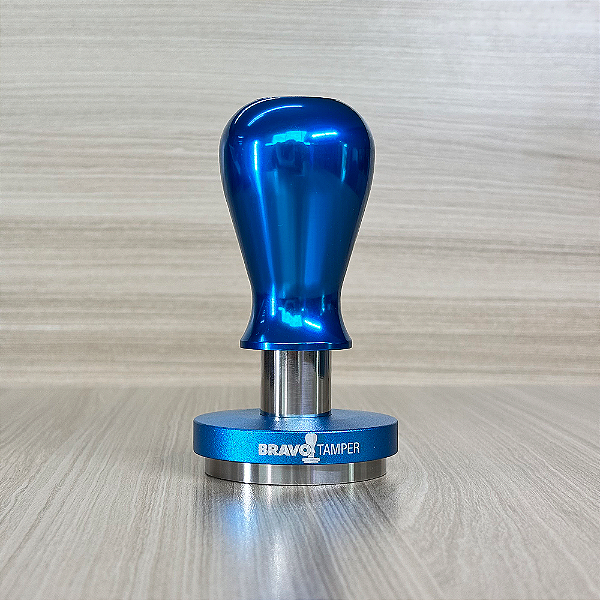 Tamper Bravo com Punho de Alumínio Azul - Outlet