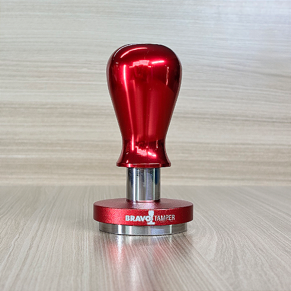 Tamper Bravo com Punho de Alumínio Vermelho - Outlet