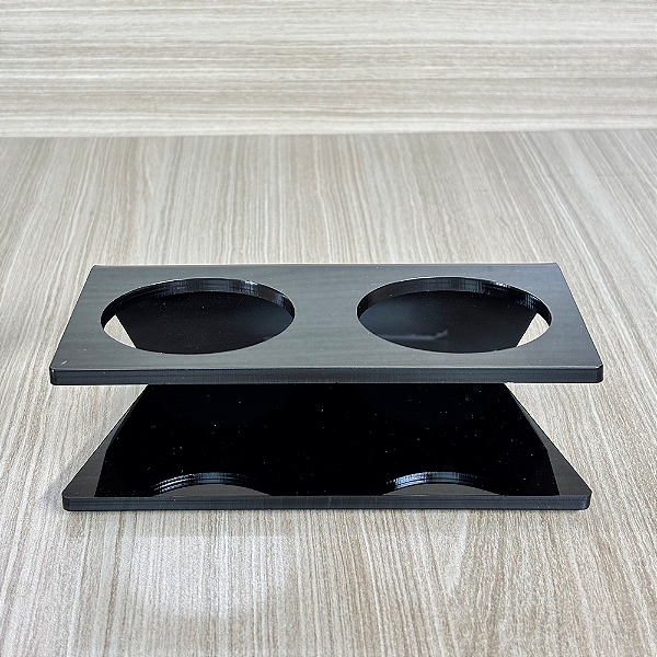 Suporte de Acrílico para Tamper e Distribuidor Bravo - Preto - Outlet
