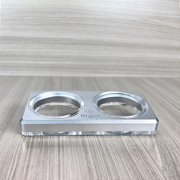 Suporte de Tamper e Distribuidor - Prata Fosco - Outlet