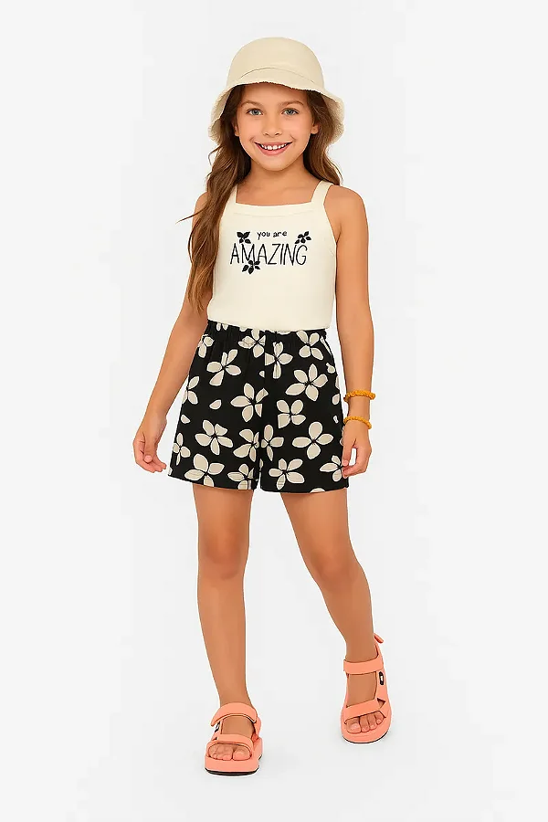 Conjunto Boca Grande OFF WHITE Feminino Infantil 12