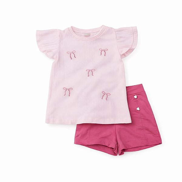 Conjunto Canelado Iris Tam 12 Angerô Menina