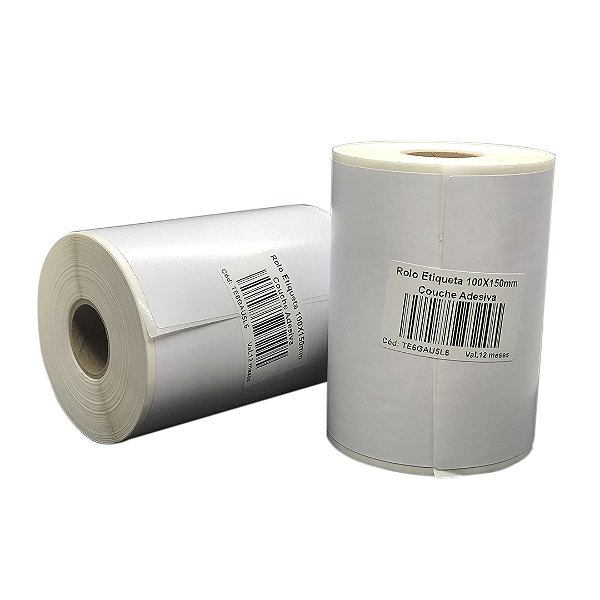 Rolo Etiqueta 100X150mm Couche Adesiva 203UN (31M) Tub 1"
