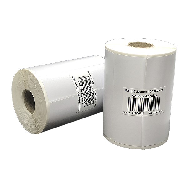 Rolo Etiqueta 100X50mm Couche Adesiva 585UN (31M) Tub 1"