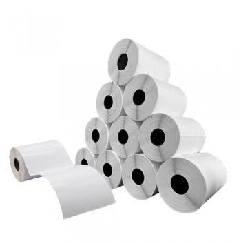 Cx 10 Un Rolos Etiqueta 100X230mm Térmica Adesiva