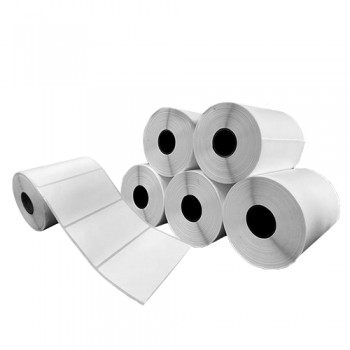 Cx 5 Un Rolos Etiqueta 100X50mm Térmica Adesiva