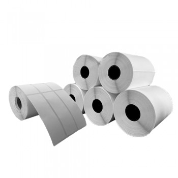 Cx 5 Un Rolos Etiqueta 33X100mm 3 Colunas Térmica Adesiva