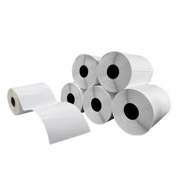 Cx 5 Un Rolos Etiqueta 60X130mm Térmica Adesiva 233UN (31M) Tub 1"