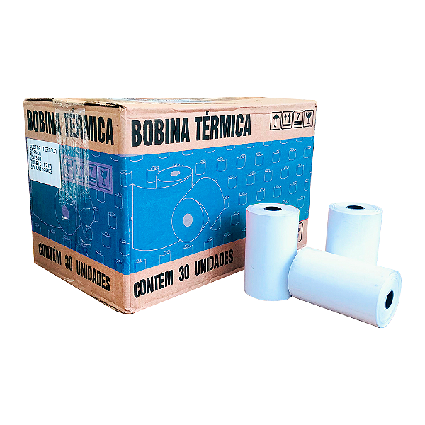 Cx 30 Bobinas Térmica 80x30M Bobina Cupom Impressora Pdv