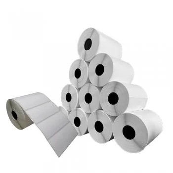 Cx 10 Un Rolos Etiqueta 80X30mm Térmica Adesiva