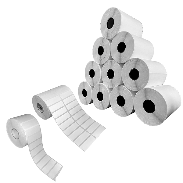 Cx 10 Un Rolos Etiqueta 50X15mm Bopp Adesiva