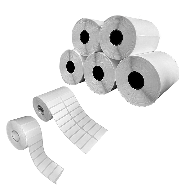 Cx 5 Un Rolos Etiqueta 50X15mm Térmica Adesiva