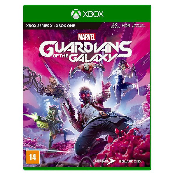 Jogo Marvel's Guardiões da Galaxia (seminovo) - Xbox One / Series X