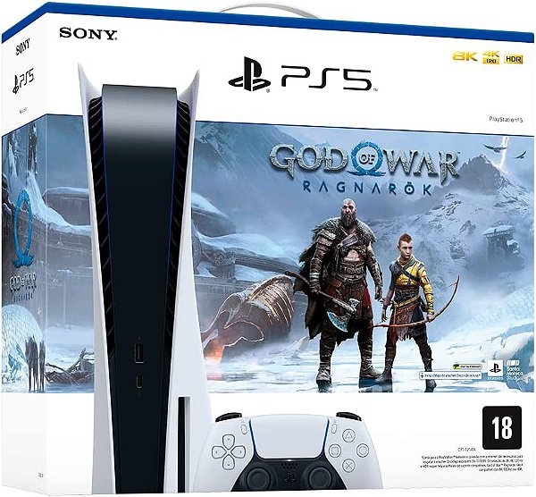 Console PS5 Playstation 5 + God of War Ragnarok - PS5 - Sony
