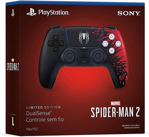 Controle sem Fio Dualsense Edição limitada Marvel’s Spider-Man 2 - PS5