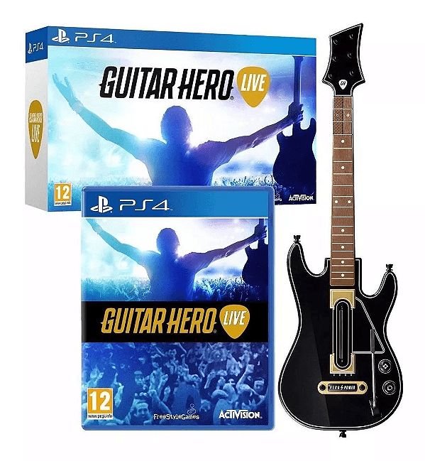 Guitar Hero Bundle Live Guitarra + Jogo (Seminovo) - PS4