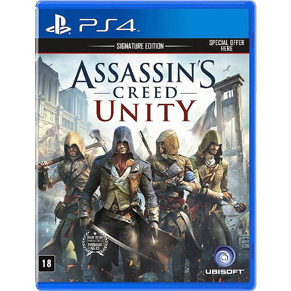 Jogo Assassin's Creed: Unity (PlayStation Hits) - PS4 - UBISOFT - Jogos de  Ação - Magazine Luiza