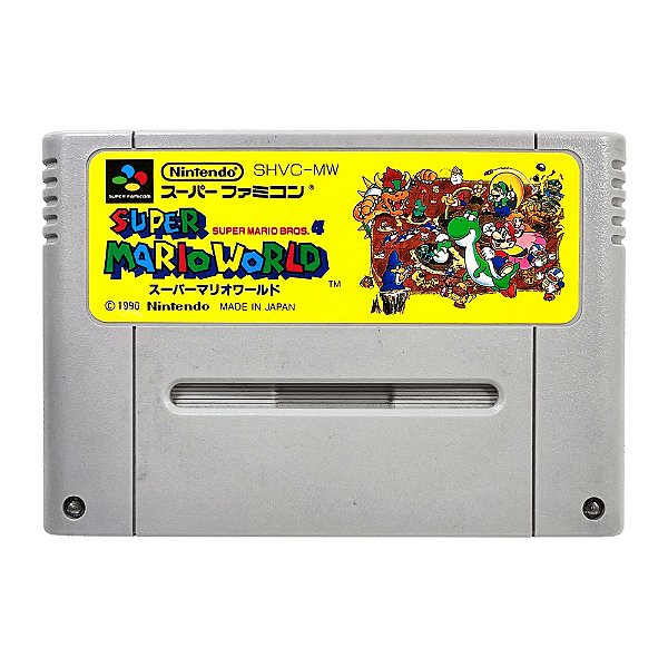 Super Mario World - Super Famicom Cartucho Original JP - Seminovo