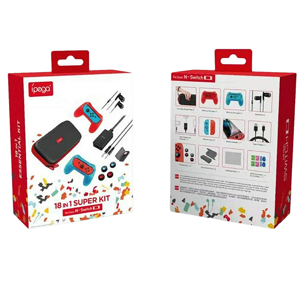 Kit Acessórios 18 Em 1 - Nintendo Switch Oled