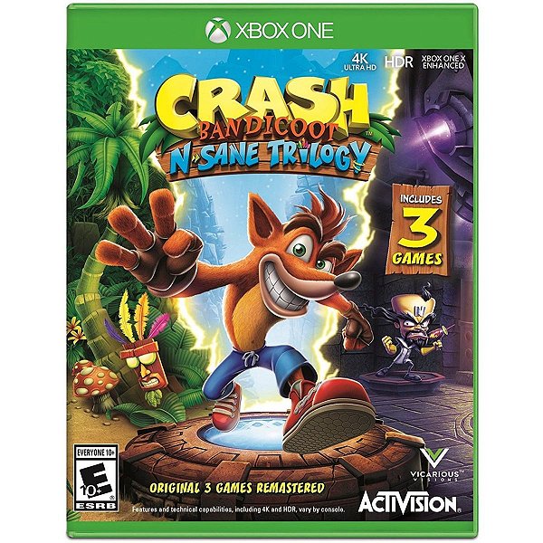 Crash Bandicoot N' Sane Trilogy (Seminovo) - Xbox One