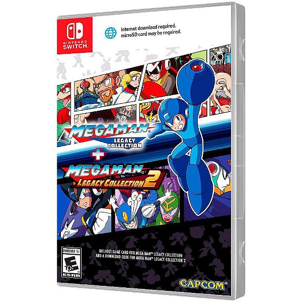 Mega Man Legacy Collection + Mega Man Legacy Collection 2 (Seminovo)- Switch