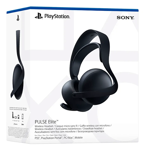 Headset Sem Fio Pulse Elite Preto Midnight Black - PS5