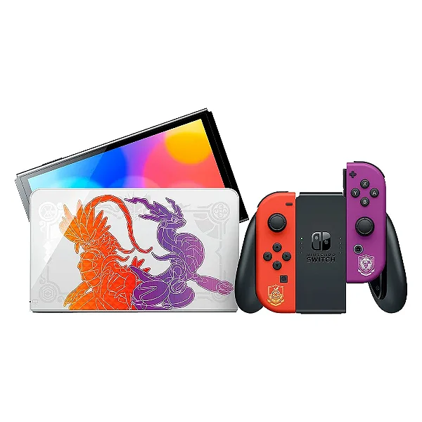 Console Nintendo Switch Oled - Ed Especial Pokémon Scarlet & Violet - Destravado 256 GB - Seminovo