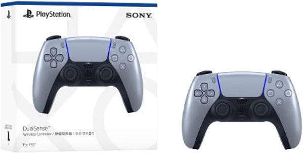Controle PS5 sem Fio Dualsense Sterling Silver - PS5