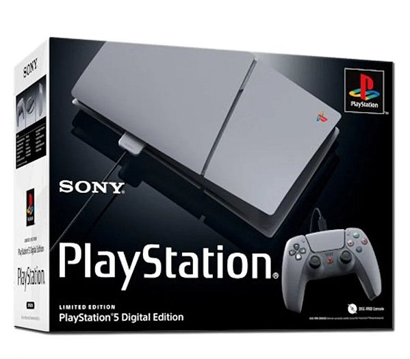 Console Ps5 Console PlayStation 5 Edição Slim Digital Bundle Edição Limitada Do 30º Aniversário - PS5