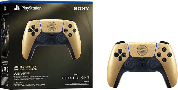 Controle PS5 Dualsense PlayStation 5 - Edição limitada 007 First Light - PS5
