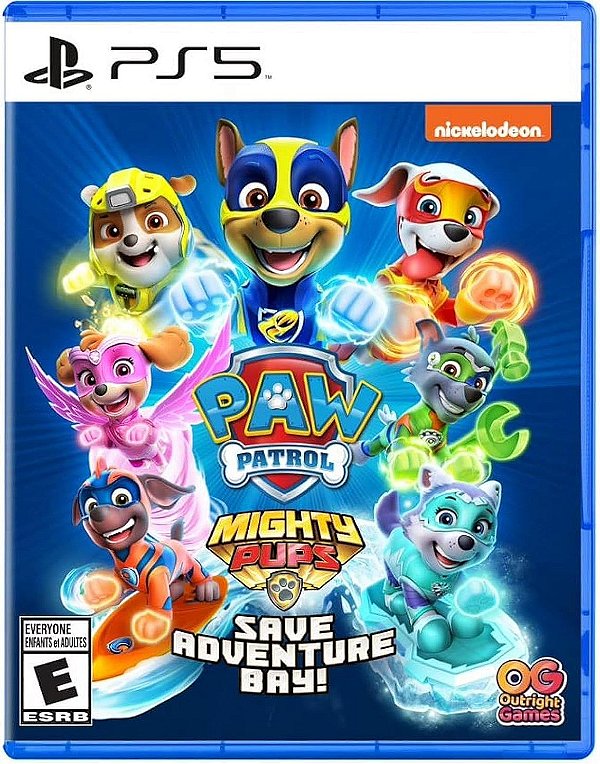 Jogo Patrulha Canina Paw Patrol Mighty Pups Save Adventure Bay (Seminovo) - PS5