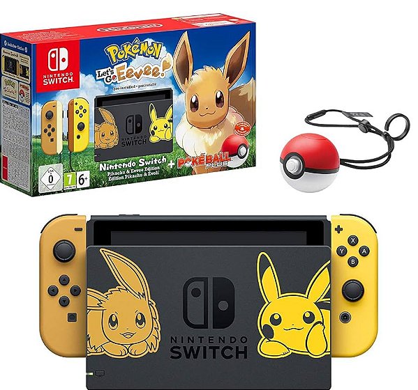 Console Nintendo Switch - Ed. Especial Pokémon Let´s Go + Pokébola - (Seminovo)