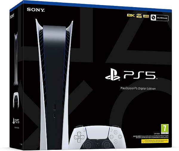 Console PS5 Playstation 5 (Digital) - Sem Leitor de Disco - PS5 - Sony